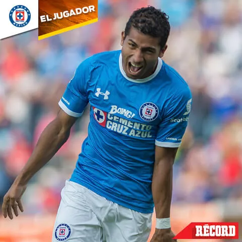 MEXSPORT El ecuatoriano Joao Rojas festeja uno de sus tantos con La Máquina