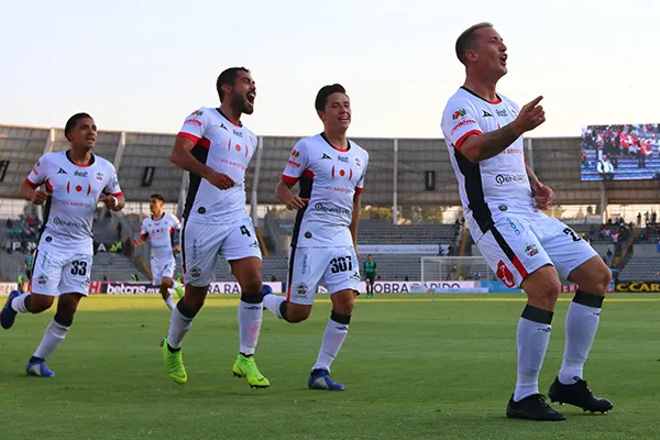 MEXSPORT Jugadores de Lobos BUAP celebran gol contra Santos
