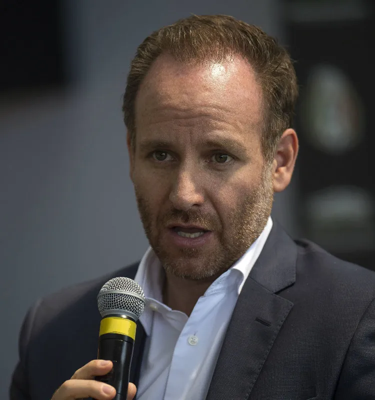 MEXSPORT Gilberto Hernández Oseguera, durante una conferencia de prensa