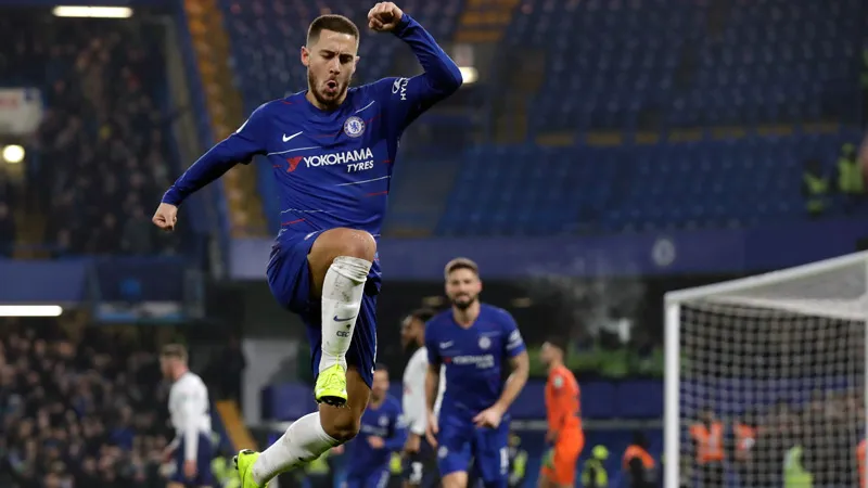 AP El atacante belga, tras un gol en la Premier League