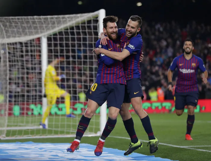AP Messi celebra un gol frente al Leganés