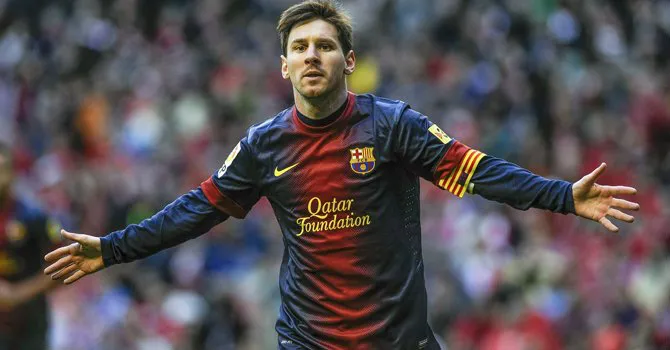 EFE Messi celebra un gol en la temporada 2012-13