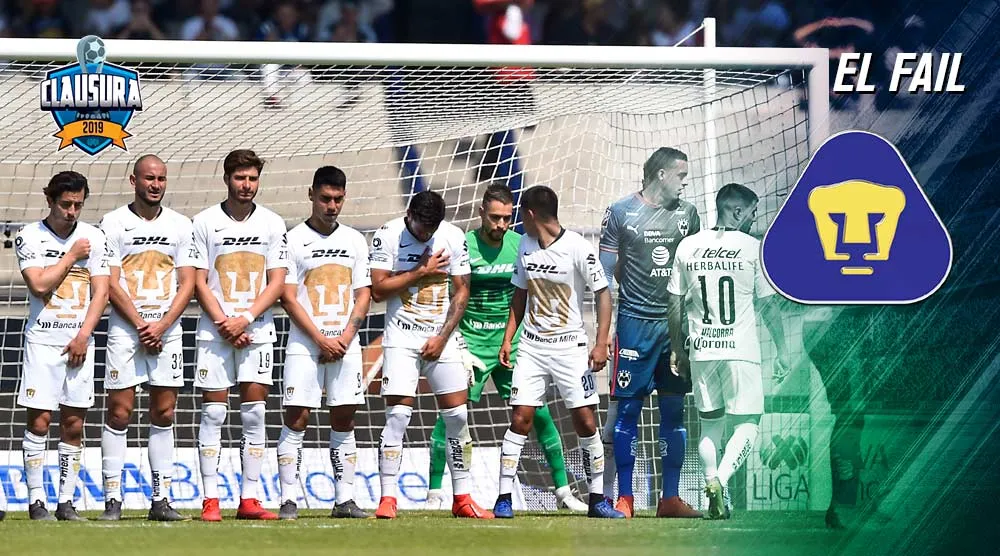 IMAGO7 La zaga de Pumas intenta detener el tiro de Dorlan Pabón