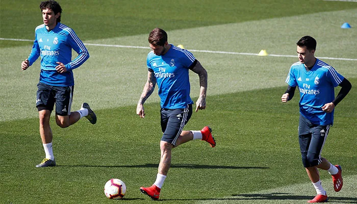 EFE Ramos en entrenamiento con el Real Madrid