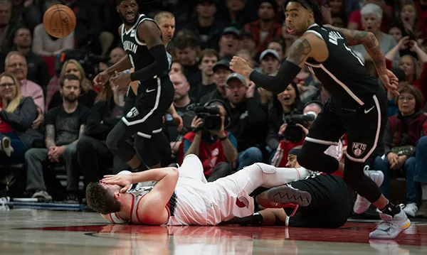 AP Jusuf Nurkic se duele tras sufrir fractura en la pierna izquierda