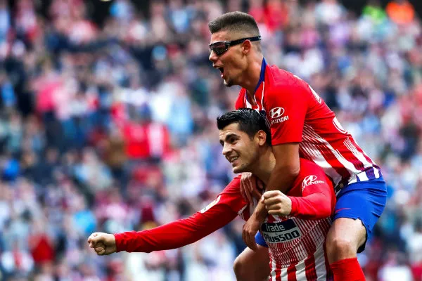 EFE Álvaro Morata y Francisco Montero celebran una anotación