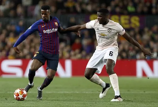 EFE Semedo y Pogba pelean por el balón en un juego de la Champions