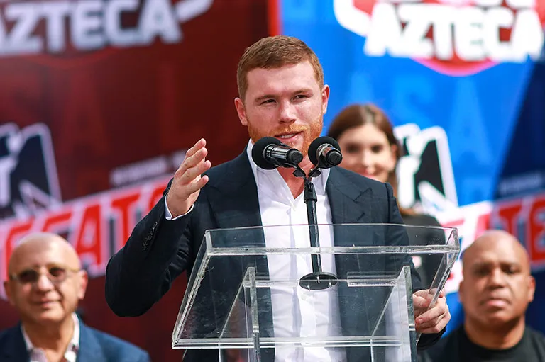 IMAGO7 Canelo Álvarez, en conferencia de prensa