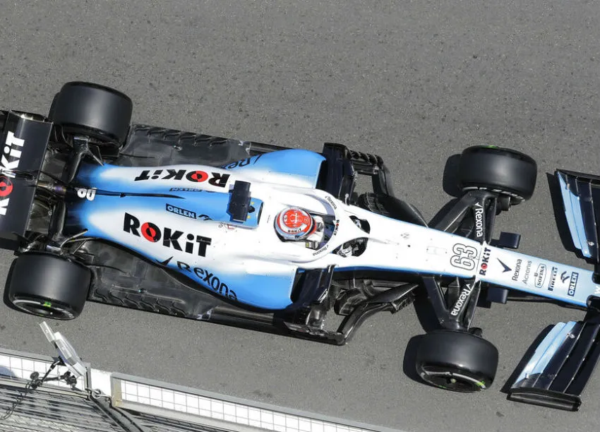 AP Russel durante práctica del GP de Azerbaiyán