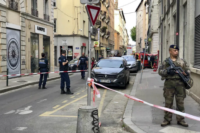 AP Zona donde se registró la explosión en Lyon