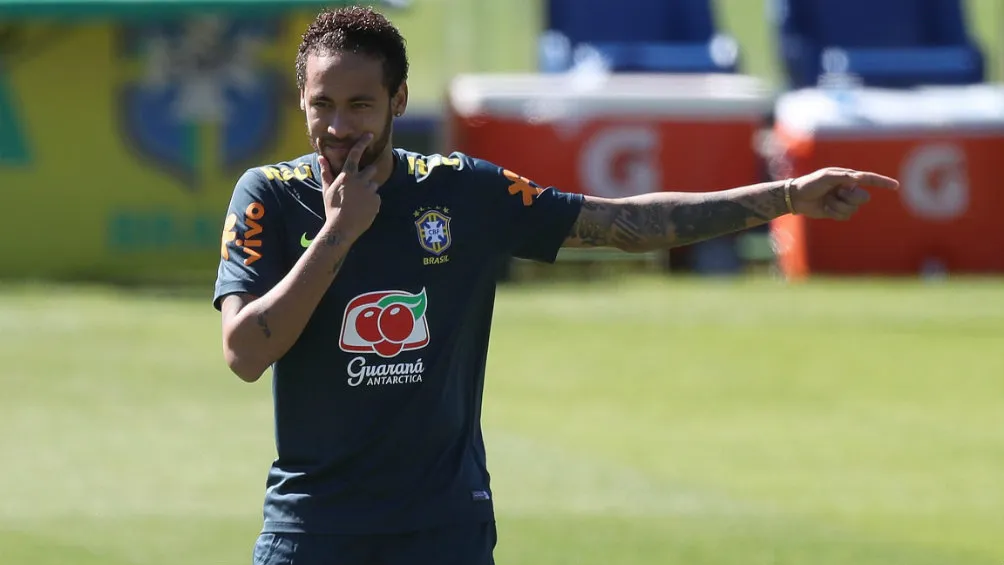 EFE Neymar durante un entrenamiento de Brasil