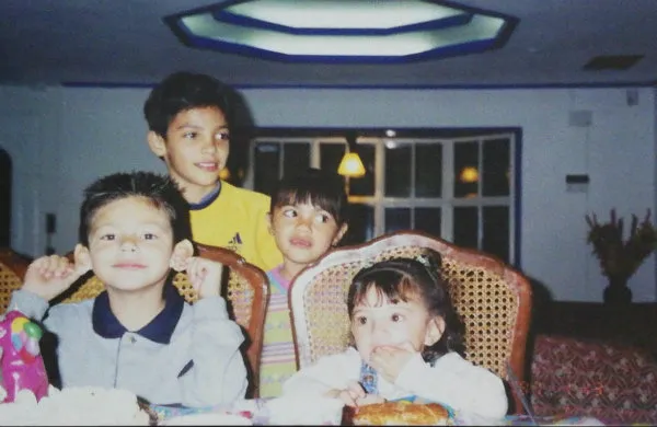 CORTESÍA Omar Láscari y Raúl Jiménez cuando eran niños