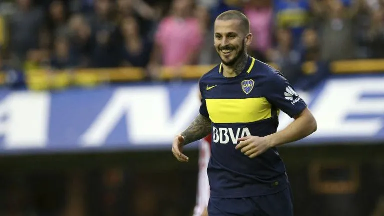 AP Darío Benedetto celebra un gol con Boca Juniors