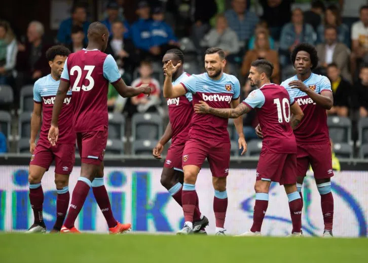SITIO WEST HAM Jugadores del West Ham celebran triunfo en pretemporada