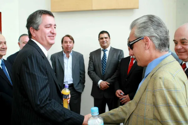 MEXSPORT Jorge Vergara y Jesús Martínez en una junta de dueños en el año 2007