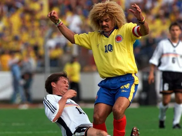 ESPECIAL Carlos Valderrama en su etapa como futbolista con la selección de Colombia
