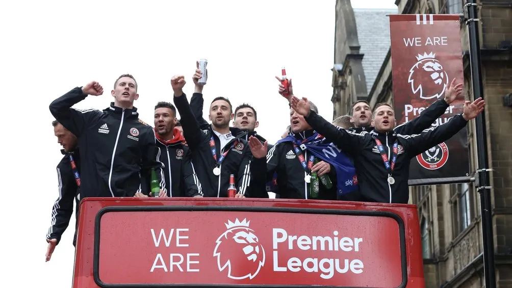 TWITTER @SheffieldUnited Sheffield United festeja su regreso a la Premier League