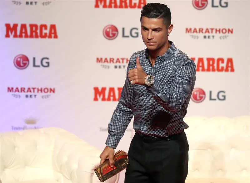 EFE Cristiano Ronaldo durante la ceremonia de premiación