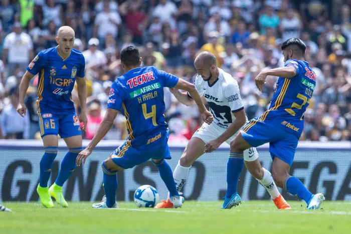 MIGUEL PONTÓN Carlos Rodríguez, en el partido contra Tigres