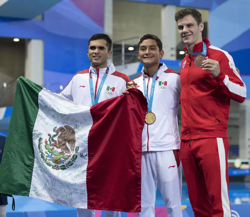 MEXSPORT Medallistas en plataforma de 10 metros varonil en Lima 2019