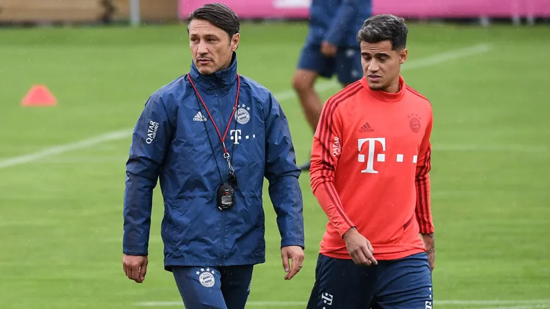AP Coutinho, en un entrenamiento con Kovac