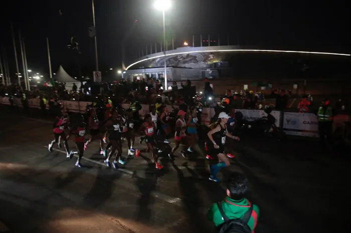 DANIEL GÁMEZ Corredores, durante el Maratón de la CDMX