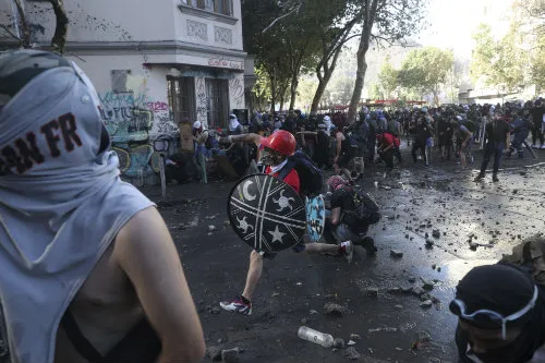 AP Imágenes de las protestas en Chile