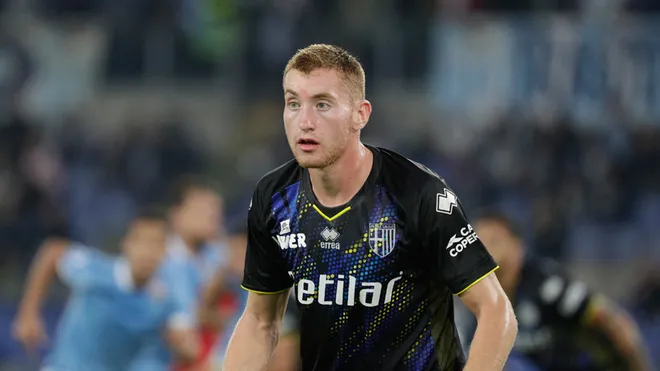 AP Kulusevski en un partido con el Parma