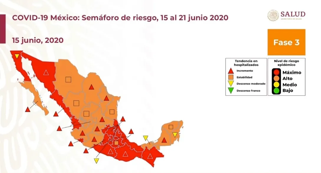 ESPECIAL Algunos estados podrían entrar al semáforo naranja