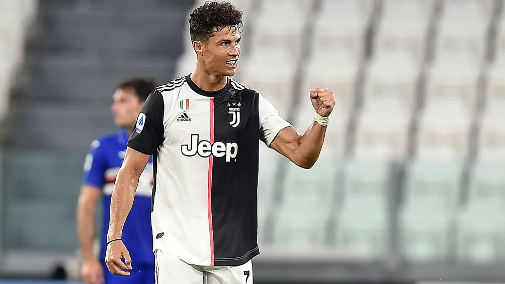 EFE Cristiano Ronaldo celebrando su anotación con la Juventus