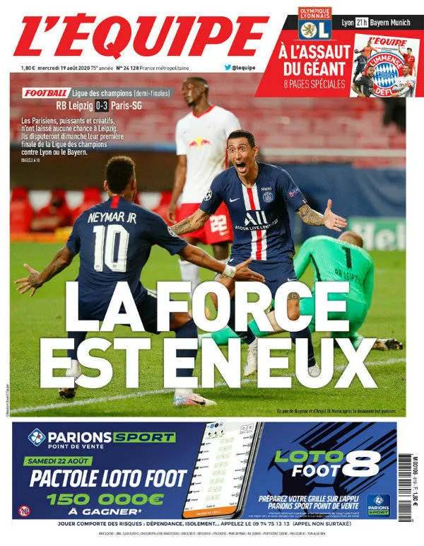 TWITTER:@L'EQUIPE Portada L'Équipe