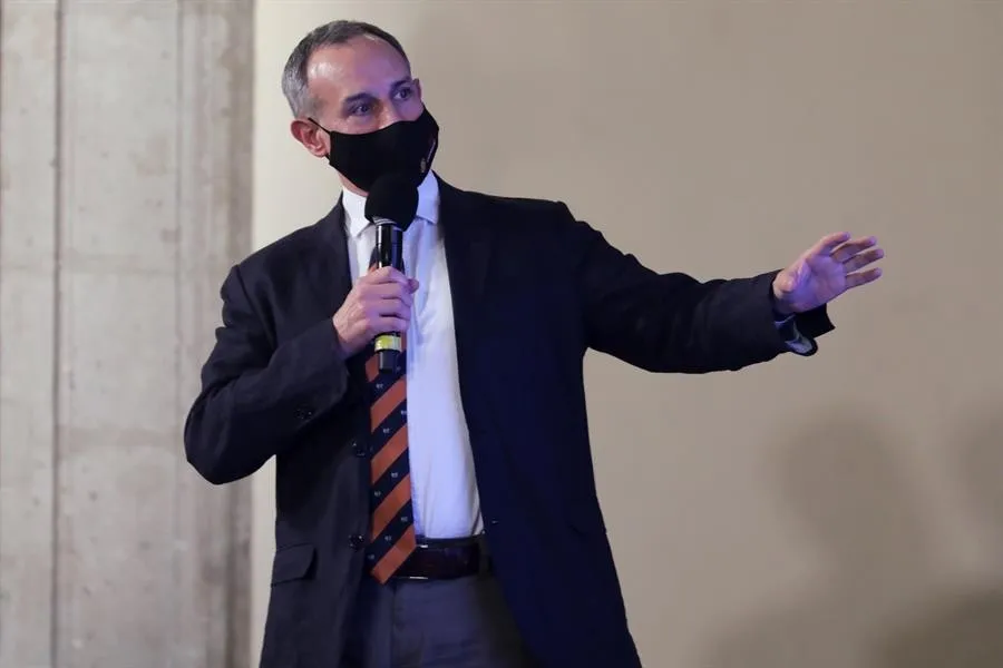 EFE Hugo López-Gatell en conferencia en el Palacio Nacional