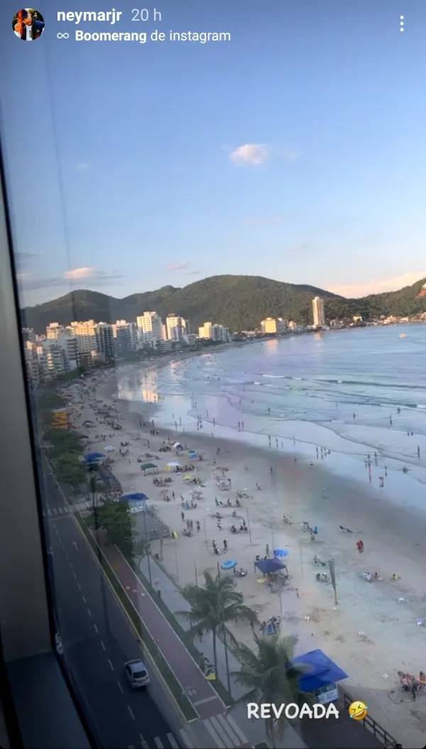 INSTAGRAM @neymarjr Vista desde donde se encuentra Neymar