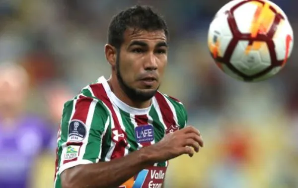 EFE Junior Sornoza en un partido con el Fluminense