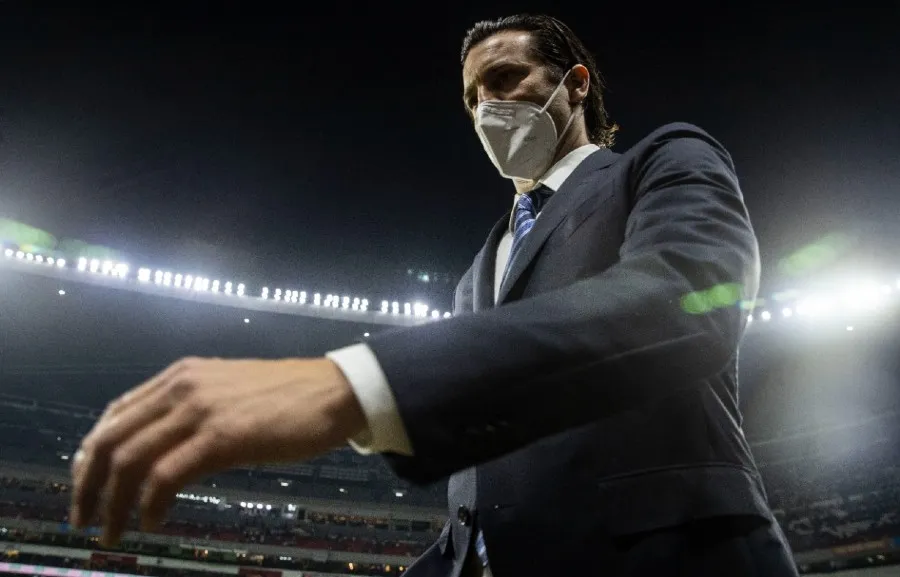 MIGUEL PONTÓN Santiago Solari previo al juego ante Pumas