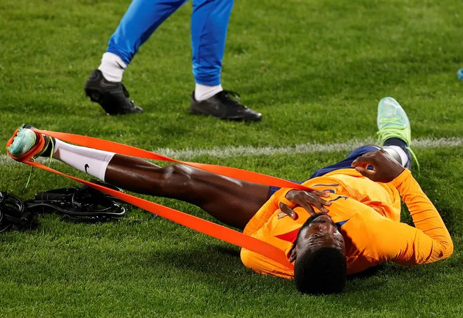 EFE Samuel Umtiti durante un entrenamiento