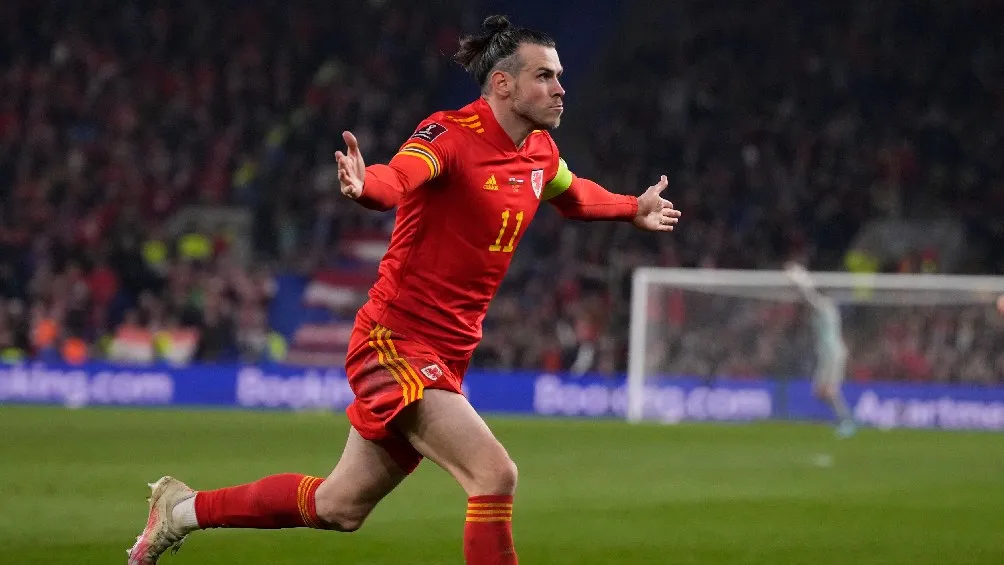 AP Gareth Bale festejando gol con la Selección de Gales ante Austria