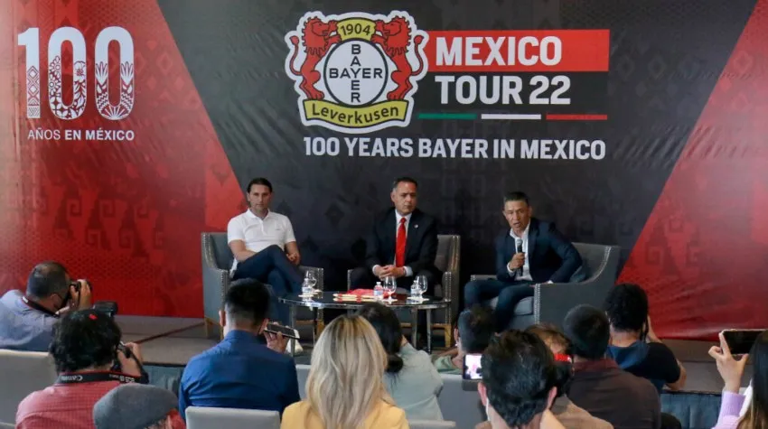TWITTER @TolucaFC Conferencia de prensa del duelo entre Toluca y Bayer Leverkusen