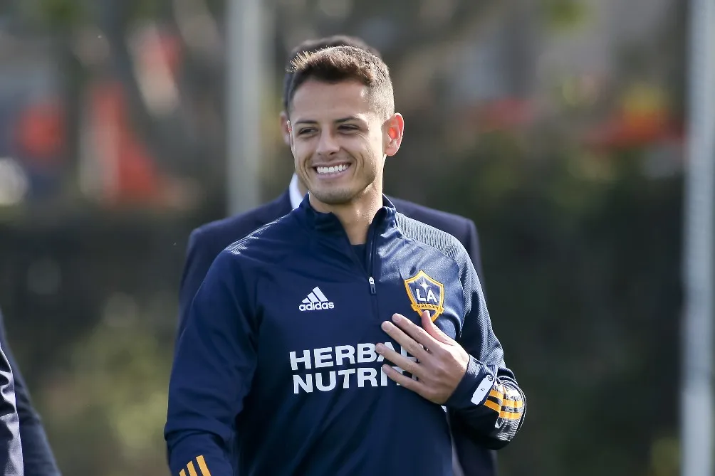 MEXSPORT Chicharito en un entrenamiento con el Galaxy