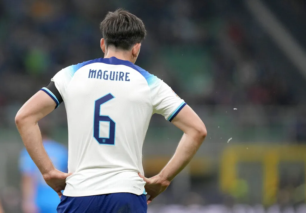 AP Harry Maguire con la selección inglesa