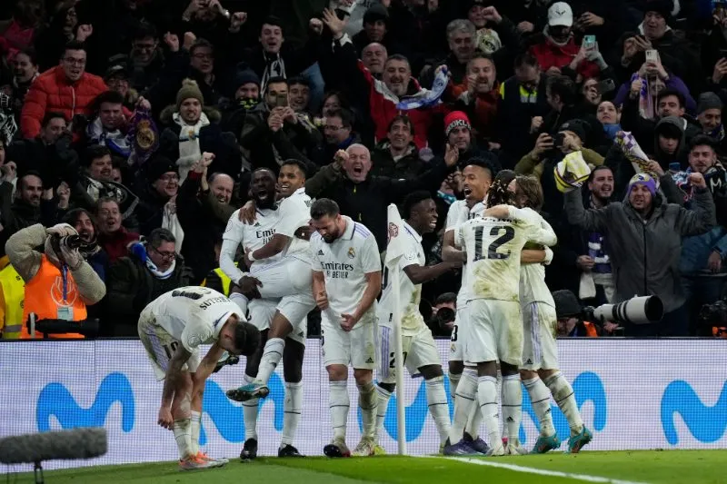 AP Real Madrid en festejo de gol