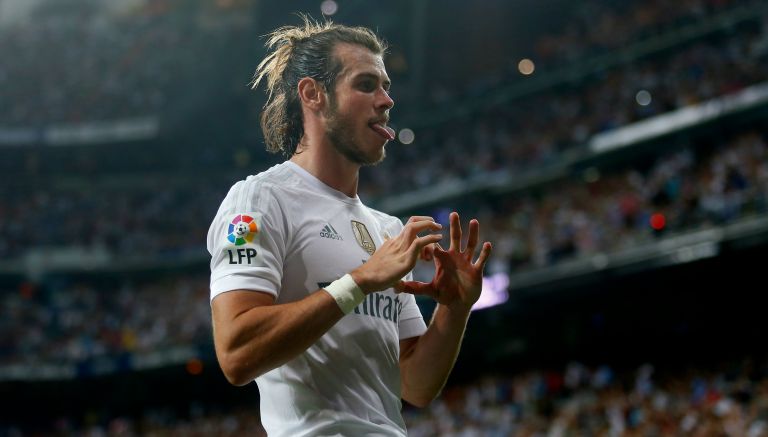Bale celebra tras una anotación