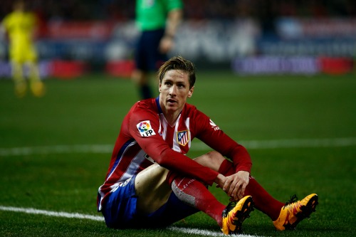 Fernando Torres molesto por la igualada del Atlético