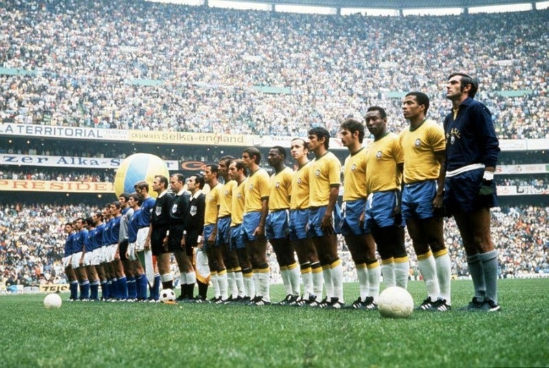 Brasil e Italia, previo a la Final de México 70