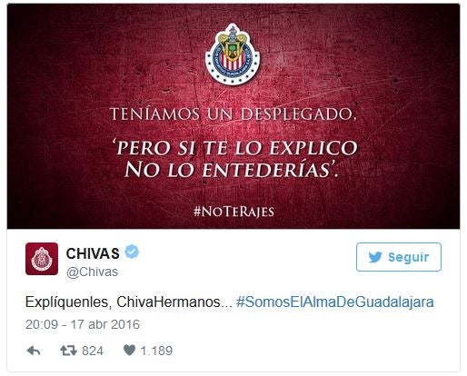 Así fue el desplegado de Chivas