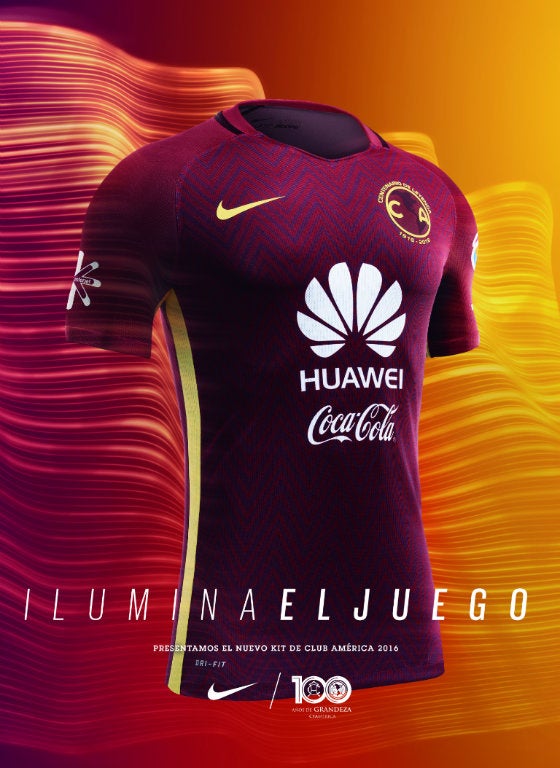 Así luce la camiseta del Centanario del América