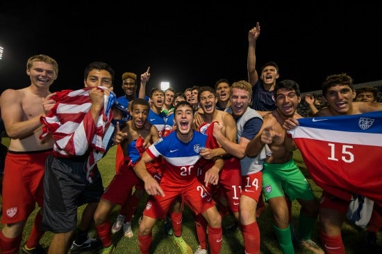 Zendejas celebra el pase de EU al Mundial Sub 17