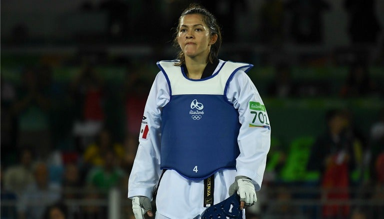 María del Rosario Espinoza después de la pelea con China