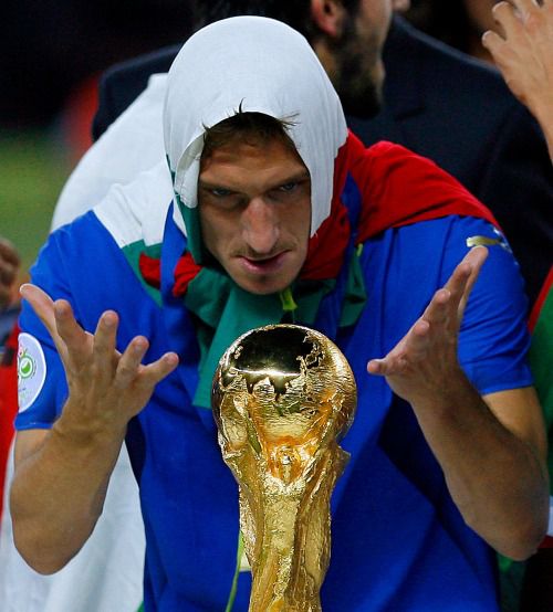 'Il Capitano' celebra tras ganar el Mundial de Alemania 2006