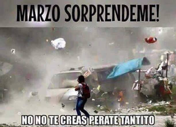 En Marzo todos fueron sorprendidos por el clima y la contaminación